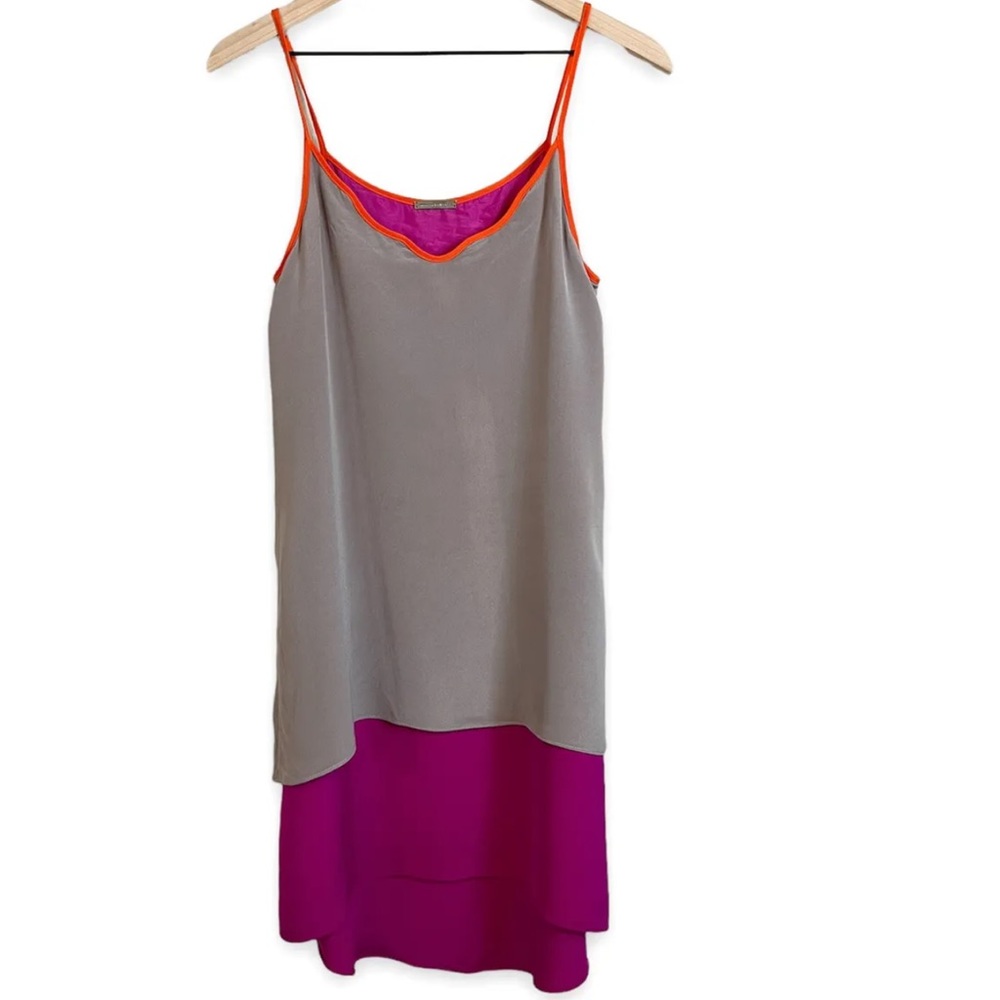 Loeffler Randall Silk Silhouette Slip Dress